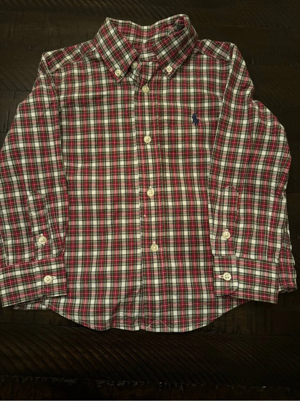 Polo by Ralph Lauren Plaid Button-Down. Long Long Sleeve Shirt – 2T